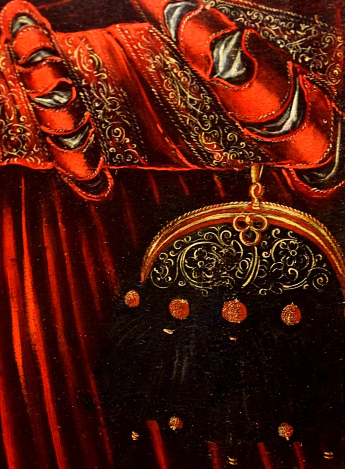 Cranach Ill-matched couple (detail) 01