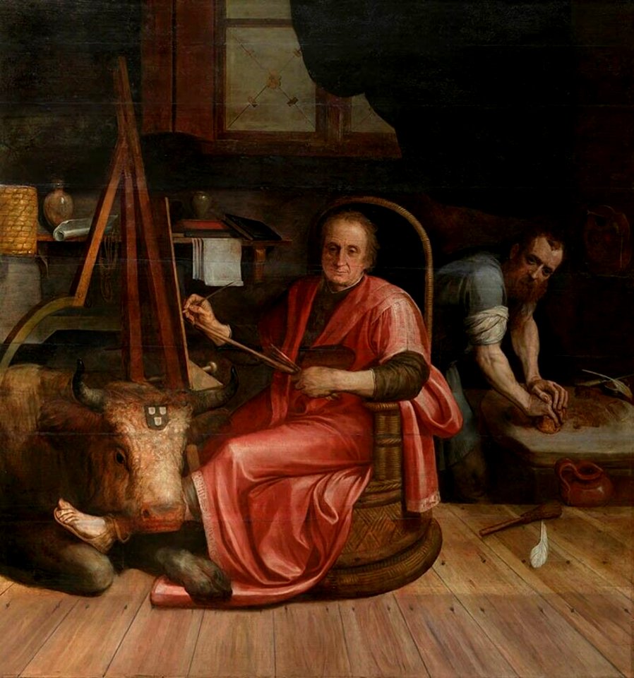 Frans Floris - Rijckart Aertsz als St. Lucas c1560