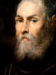 Tintoretto Venetian admiral (detail)