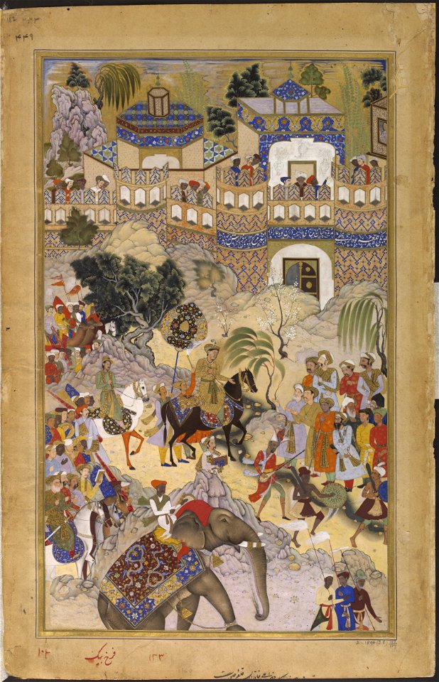 1572-Akbars triumphal entry into Surat