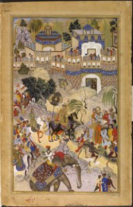 1572-Akbars triumphal entry into Surat
