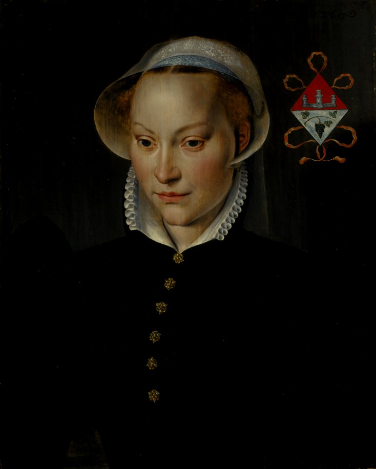 Pieter Pourbus - A Married Lady of Bruges, Aged 26 - Traditional visual ...