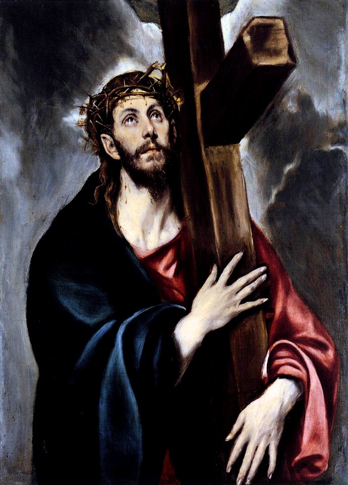 Cristo abrazado a la cruz El Greco