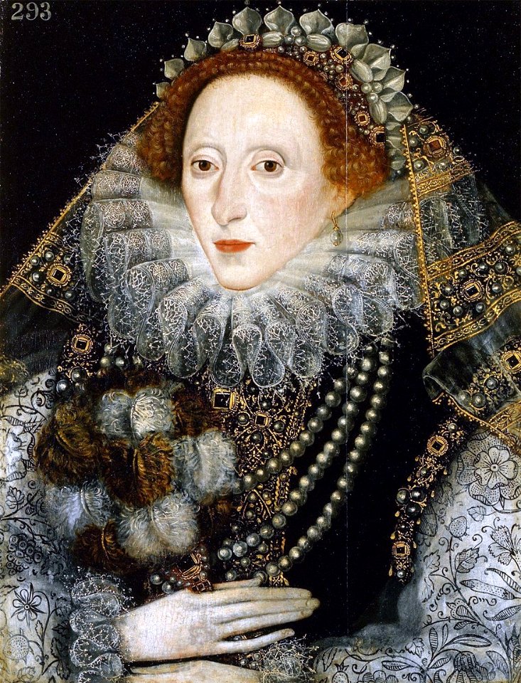 Elizabeth I of England (Royal Collection). Free illustration for personal and commercial use.