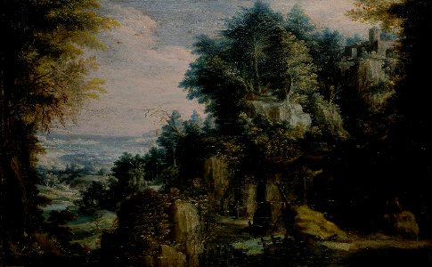 Pieter Stevens (II) - Landscape with hermitage