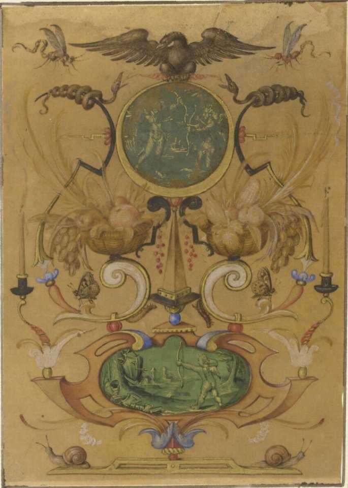 Joris Hoefnagel - Grotesque with the Eagle of Zeus