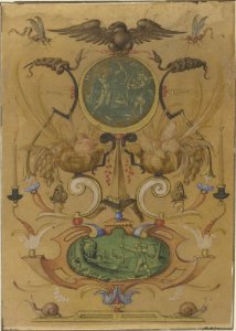 Joris Hoefnagel - Grotesque with the Eagle of Zeus