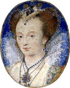 Nicholas Hilliard Portrait of a Woman ca 1590. Free illustration for personal and commercial use.