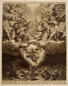 Jan van der Straet, Maerten de Vos (after) - Annunciation to the shepherds