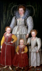 Anne, Lady Pope with her children by Marcus Gheeraerts the YoungerFXD