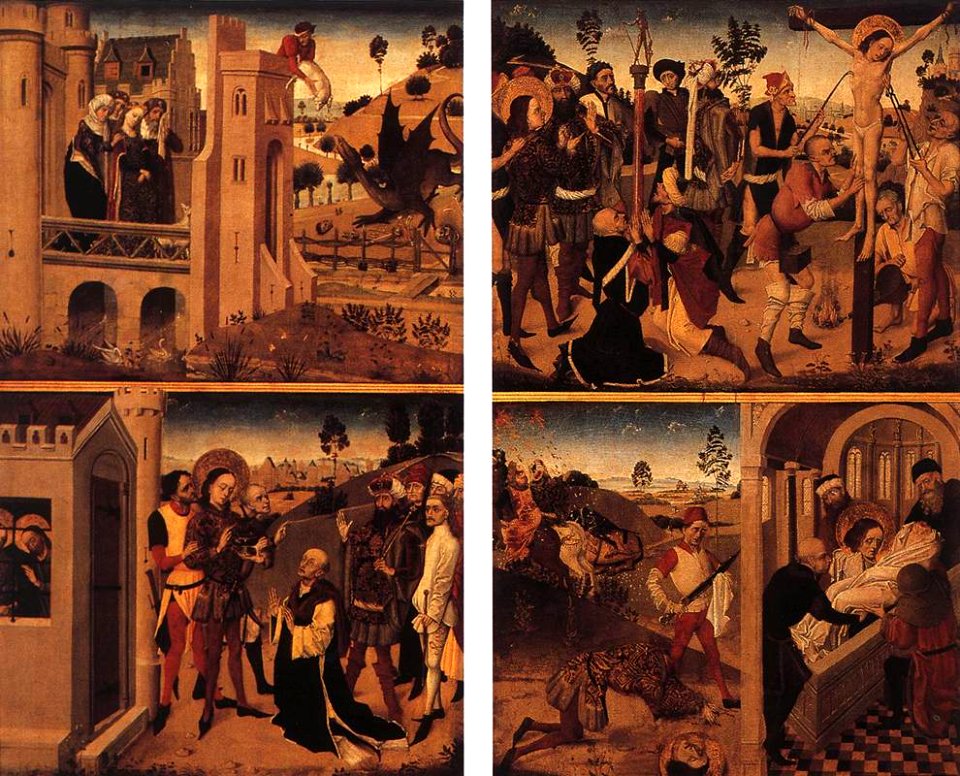 15th-century unknown painters - St George Altarpiece (detail) - WGA23740