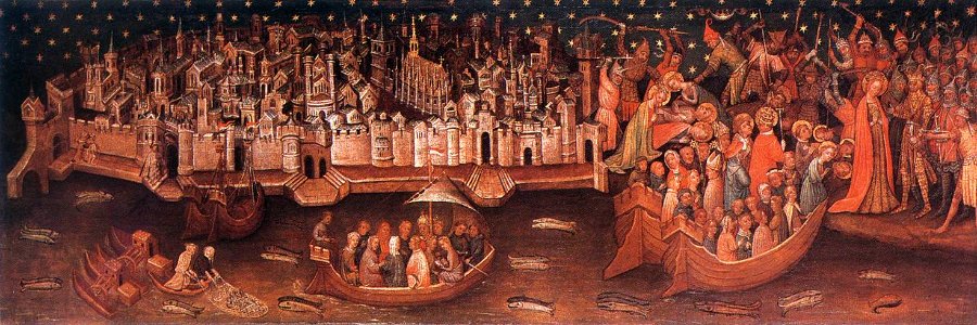 15th-century unknown painters - Martyrdom of St Ursula before the City of Cologne - WGA23726