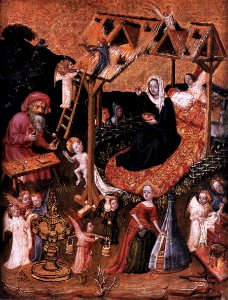 15th-century unknown painters - The Holy Family with Angels - WGA23769