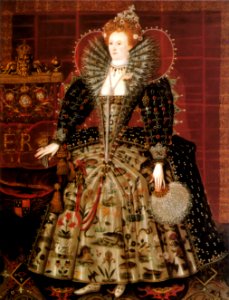 Elizabeth I of England Hardwick 1592. Free illustration for personal and commercial use.