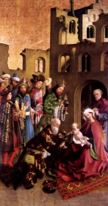 15th-century unknown painters - Darmstadt Altarpiece - The Epiphany - WGA23759