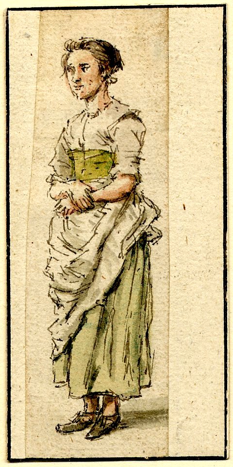 Gillis Neyts - A serving woman standing