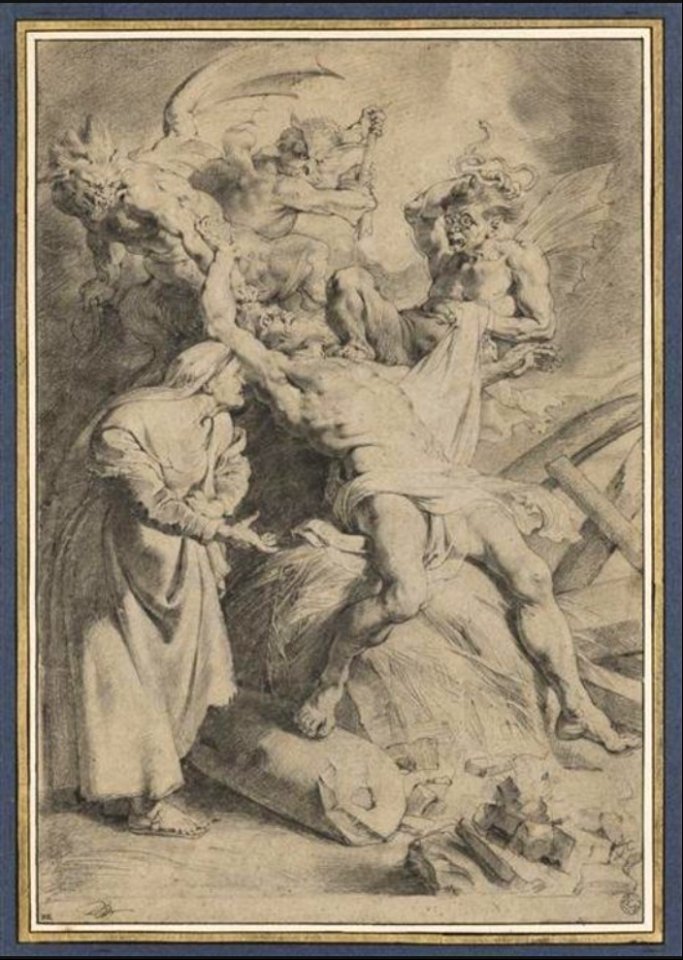 Anthony van Dyck - Job tormented by demons and his wife
