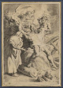 Anthony van Dyck - Job tormented by demons and his wife