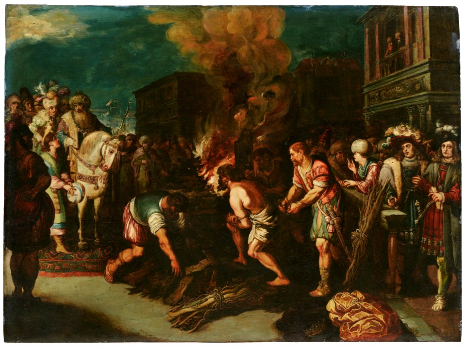 Gaspar van den Hoecke - Croesus before Cyrus