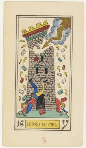 16 Le Feu du Ciel, Oswald Wirth Tarot Deck 1889 BnF