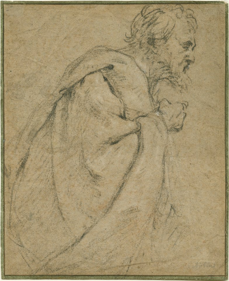 Anthony van Dyck - Study of an apostle