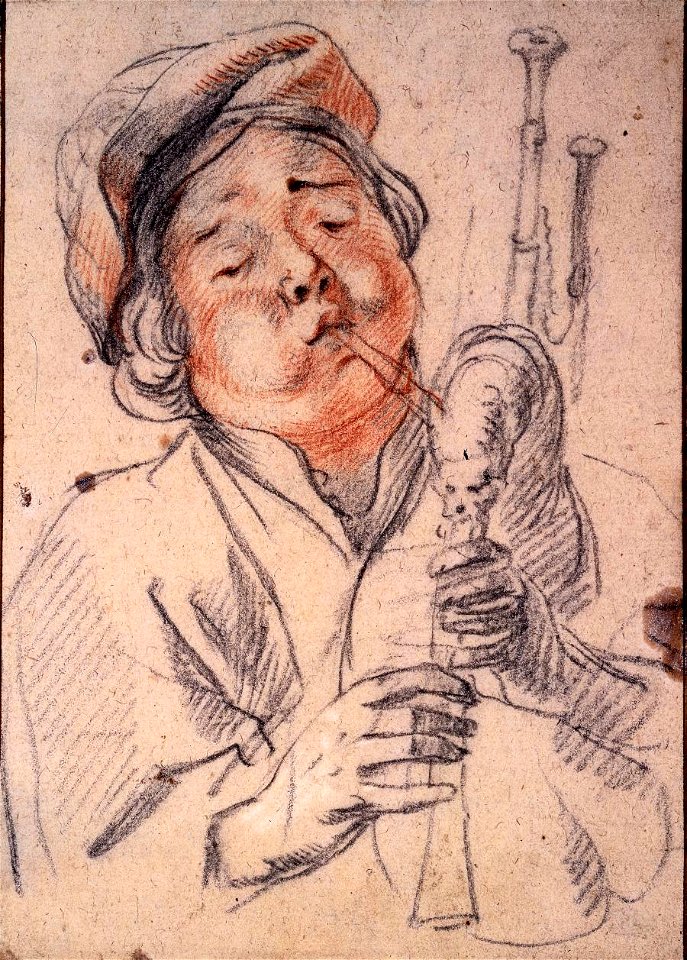 Jacob Jordaens - Bagpipe player
