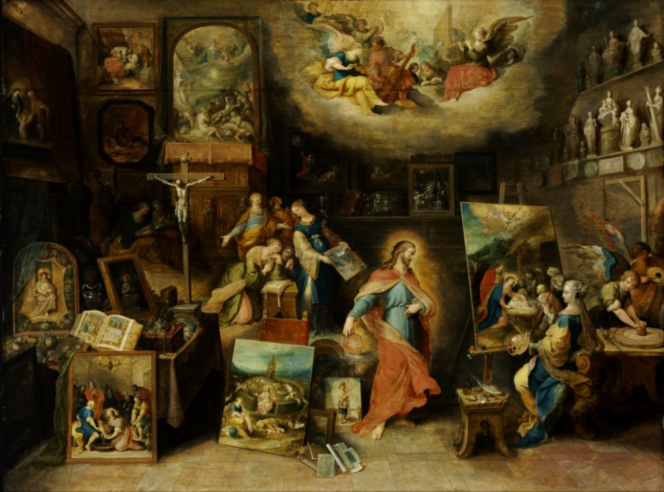 Frans Francken (II) - Christ in the Studio (Pictura Sacra)