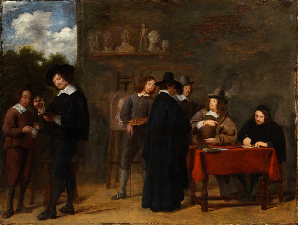 Lucas Franchoys the Younger - Daniel Seghers Commissions his Portrait from Lucas Franchoys