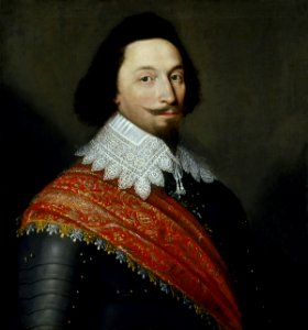 Unknown man, formerly known as George Villiers, 1st Duke of Buckingham by Cornelius De Neve