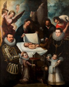 Juan de Roelas - Adoration of Christ with the Ayala family