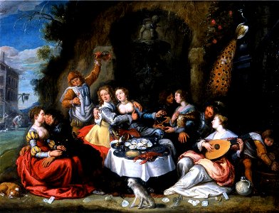 Simon de Vos - The prodigal son squandering his inheritance