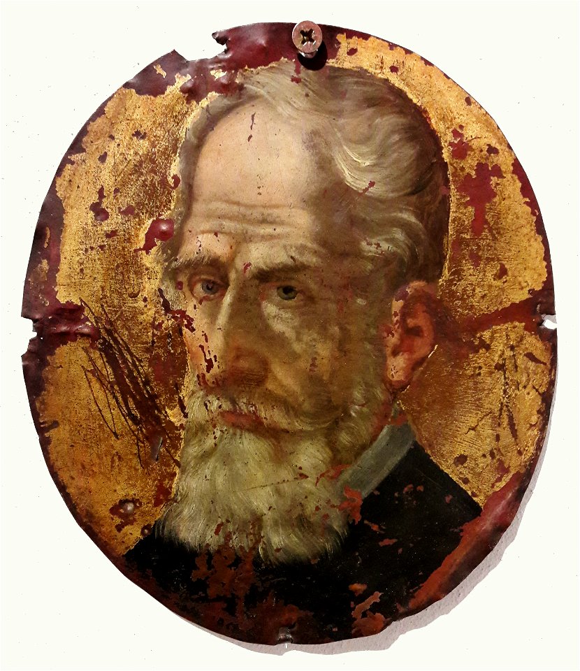 Poland Epitaph portrait of a man with spade beard