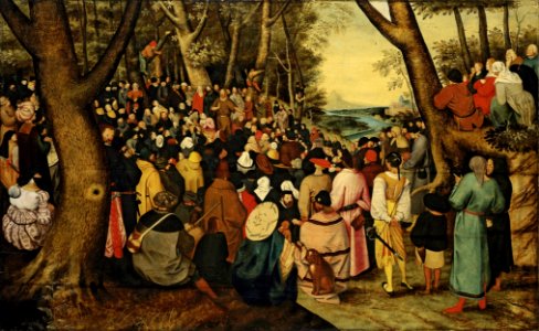 Pieter Brueghel de Jonge - De prediking van Johannes de Doper in de wildernis