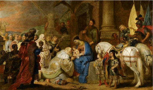 Cornelis de Vos - Adoration of the Magi. Free illustration for personal and commercial use.