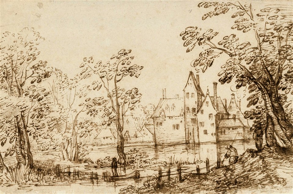 Vinckboons Landscape with buildings