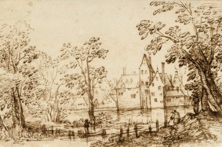 Vinckboons Landscape with buildings