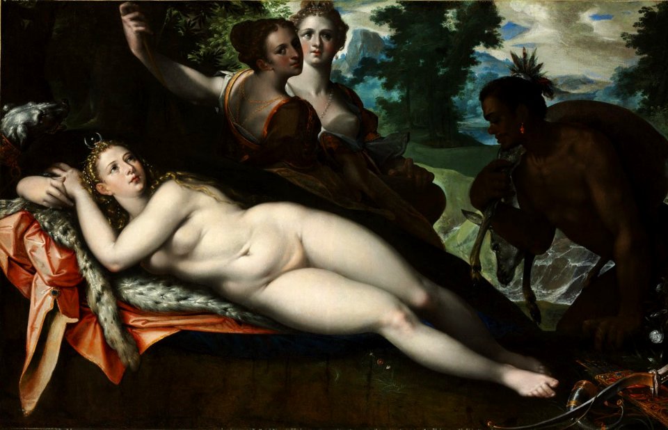 Bartholomeus Spranger - Diana resting after the hunt