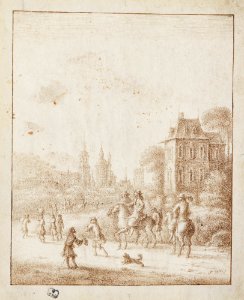 Gillis Neyts - Horsemen entering Antwerp