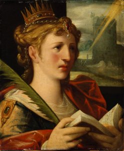 Bartholomeus Spranger - Saint Barbara