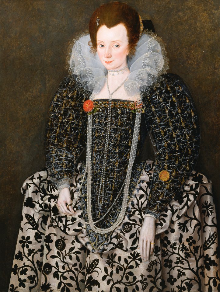 Robert Peake the Elder - Portrait of a Woman, Traditionally Identified as Mary Clopton (born Waldegrave), of Kentwell Hall, S... - Google Art Project