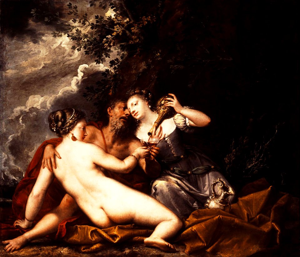 Pietro Liberi - Lot and his daughters