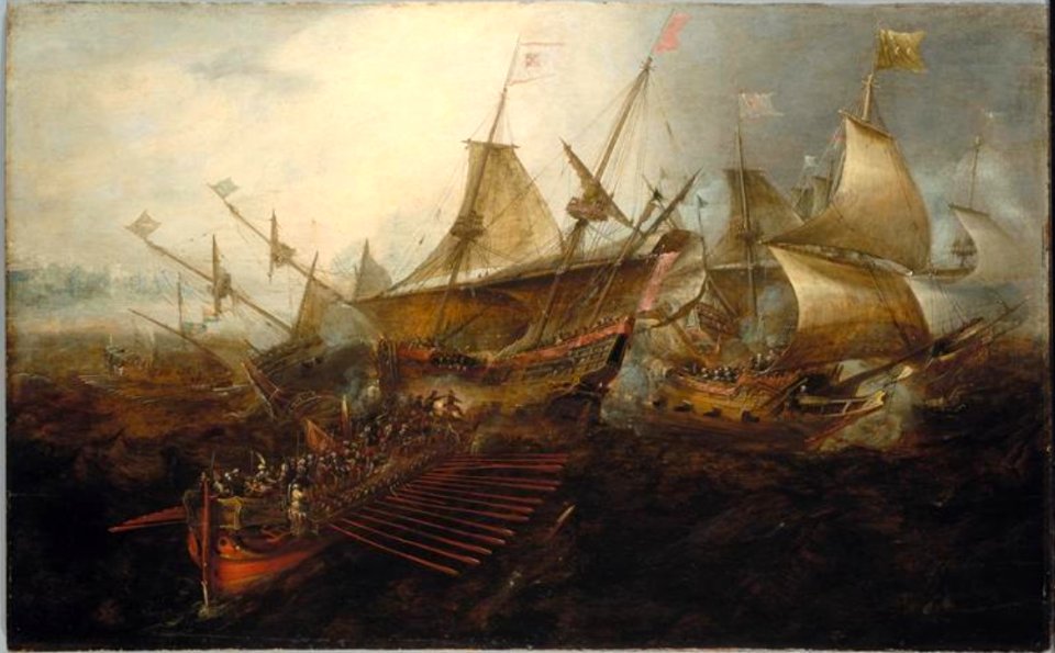 Andries van Eertvelt - Naval Battle
