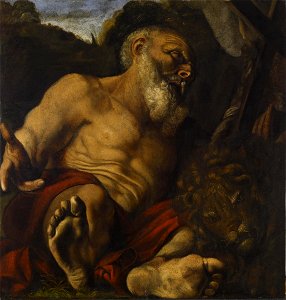 Angelo Caroselli - Saint Jerome in the Wilderness
