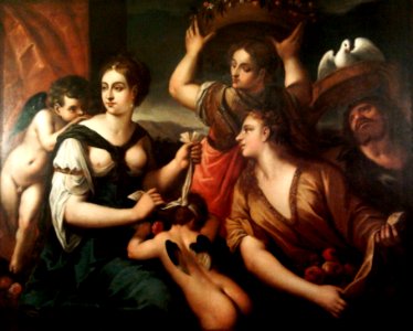 Italian Venus blindfolding Cupid