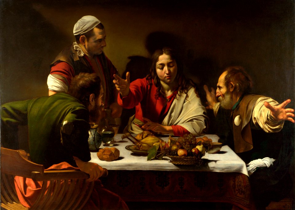 1602-3 Caravaggio,Supper at Emmaus National Gallery, London