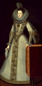 Juan Pantoja de la Cruz - Margaret of Austria, Queen of Spain - Google Art Project. Free illustration for personal and commercial use.