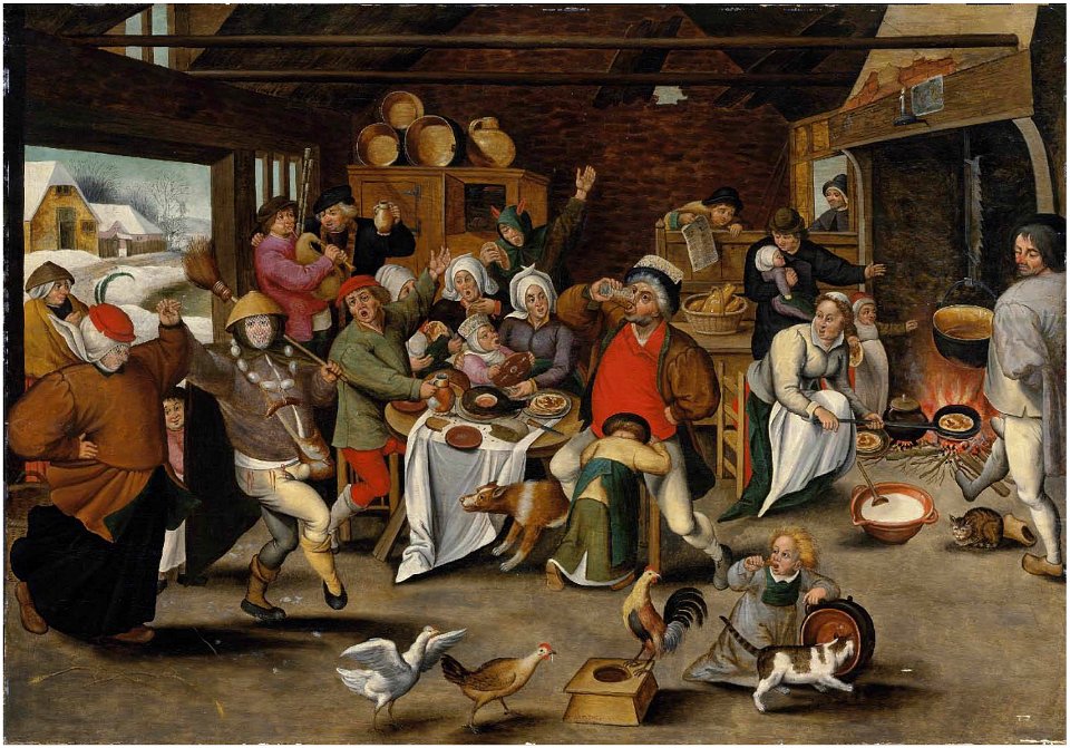 Pieter Brueghel (II) - The king drinks