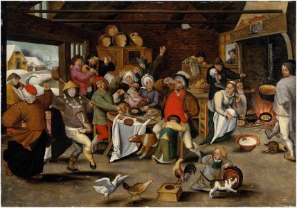 Pieter Brueghel (II) - The king drinks