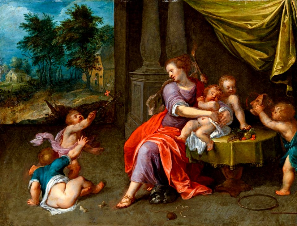 Adriaen van Stalbemt - Allegory of Mercy