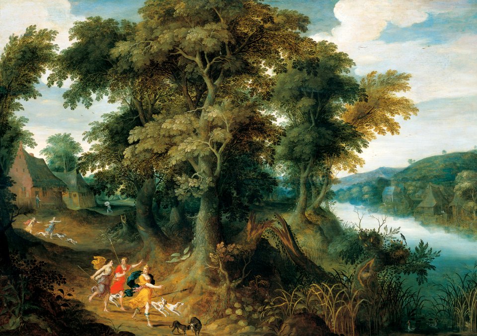 Diana y sus Ninfas de caza - Jasper van der Lanen